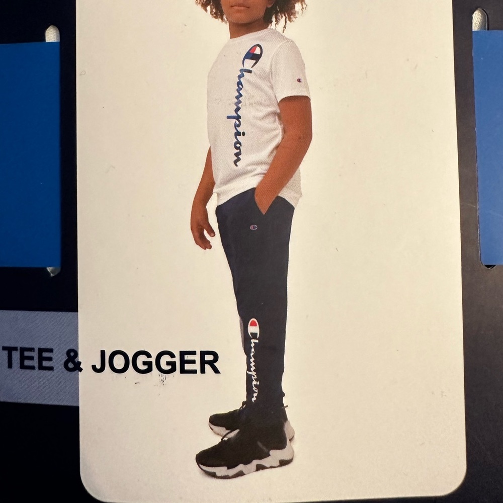 NWT Champion Tee and Jogger Set for Boys